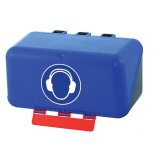 Boîte de rangement EPI bleue pour vos protections auditives -EPIBoite