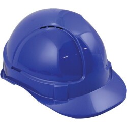 Casque de protection - Adapté pour travaux en hauteur avec visière - Harnais 6 points, bande anti-sueur, isolation électrique  - Blanc