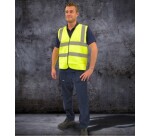 Gilet de sécurité haute visibilité ECO+ jaune fluo EN 471  - L