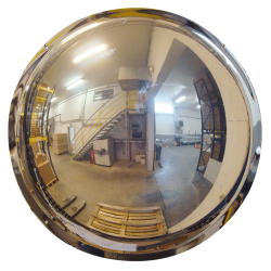 Miroir de sécurité - Hémisphérique vertical - Polymir