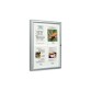 Vitrine d'affichage - Plexichoc Transparent et Aluminium Anodisé Argent - Intérieur  - 750 x 550 mm