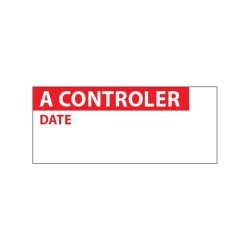 Étiquettes de contrôle - A CONTROLER - 38 x 16 mm - Film polymère - Lot de 350