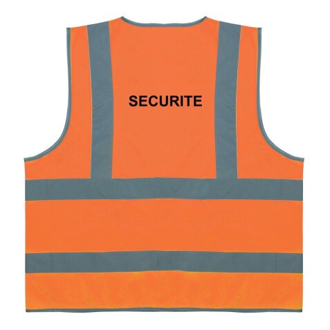 Gilet de sécurité orange à 4 bandes - Sécurité