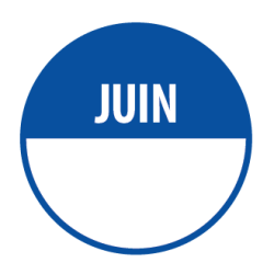 Rouleau de Pastilles - "Juin" avec zone de texte