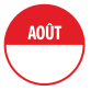 Pastilles - Inventaire Aout - 40 mm - Rouleau de 500