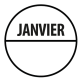 Pastilles - Inventaire Janvier - 40 mm - Rouleau de 500