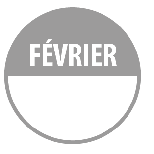 Pastilles avec Mois - FÉVRIER