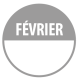Pastilles - Inventaire Février - 40 mm - Rouleau de 500