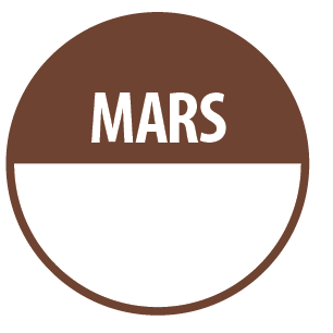 Pastilles - Inventaire Mars - 40 mm  - Rouleau de 500