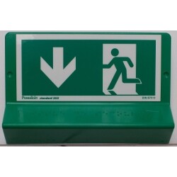Signalétique braille Issue de secours - Flèches en bas