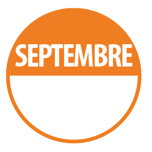 Pastilles - Inventaire Septembre - 40 mm - Rouleau de 500