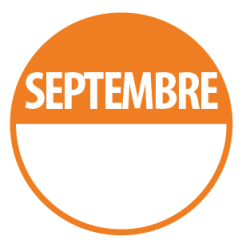 Rouleau de Pastilles - "Septembre" avec zone de texte