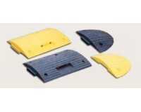 Ralentisseur - Extrémité - 70 mm - 25 x 50 cm - Caoutchouc