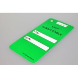 Étiquettes Métal Personnalisables - 5 Formats, 5 Couleurs - Lot de 1000  - 100 x 45 mm - Blanc