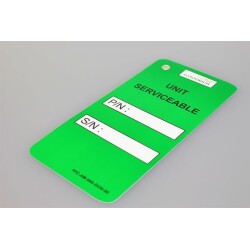 Étiquettes Métal Personnalisables - 5 Formats, 5 Couleurs - Lot de 1000  - 68 x 45 mm - Blanc