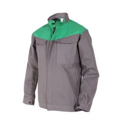 Blouson de Travail - Empiècements Contrastés - Coton/Polyester  - Vert clair - Taille 5