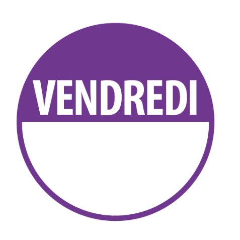 Rouleau de Pastilles - "Vendredi" avec zone de texte