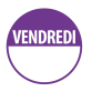 Rouleau de Pastilles - "Vendredi" avec zone de texte
