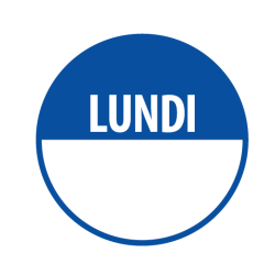 Rouleau de Pastilles - "Lundi" avec zone de texte