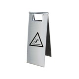 Balise Chevalet - Surface Glissante - W011 - 600x230 mm - Inox