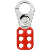 Mâchoire de Consignation - Acier Cémenté - 6 Points de Fermeture - Rouge  - 45 mm