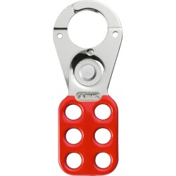 Mâchoire de Consignation - Acier Cémenté - 6 Points de Fermeture - Rouge  - 45 mm
