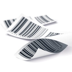 Étiquettes Personnalisées - Code-Barre Papier Laminé - 50x20 mm - Lot de 240