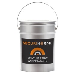 Peinture Antidérapante - Époxy 3 composants - 5kg  - Jaune - 5 kg