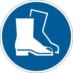 Marquage au sol - Chaussures de sécurité obligatoires