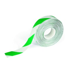 Rouleau Adhésif Antidérapant Bicolore - DIN 51130 Classe R9 - 50 mm x 30 m x 0,7 mm  - Vert et blanc