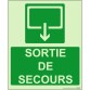 Panneau évacuation - Sortie de Secours - 300x250 mm - Photoluminescent