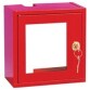 Boîte de secours - Découpe haute et basse pour passage de tuyauterie - L.180 x H.180 x P.100 mm - Métal