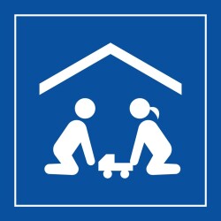 Panneau d'information - Salle de jeux pour enfants - Code ISO 7001