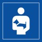 Panneau d'information - Porter les chiens - Code ISO 7001 - Gravoply