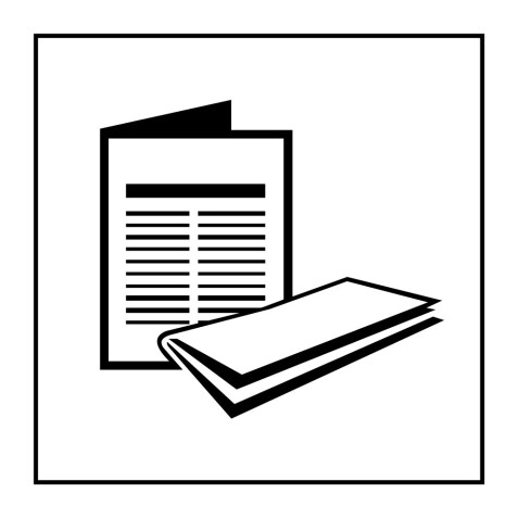 Panneau d'information - Kiosque à journaux - ISO 7001 - Gravoply