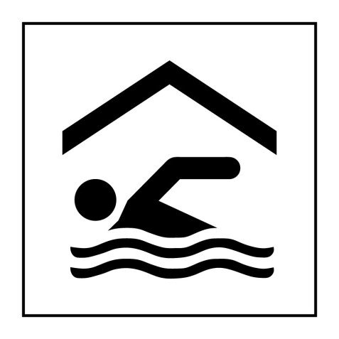 Panneau d'information - Piscine intérieure ou couverte - ISO 7001 - Gravoply