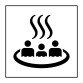 Panneau d'information - Source thermale - ISO 7001 - Gravoply