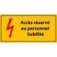 Panneau - Accès Réservé au Personnel Habilité - PVC