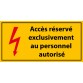 Panneau - Accès Réservé Exclusivement au Personnel Autorisé - Vinyle  - 297 x 148 mm