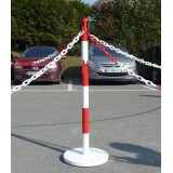 Poteau de Délimitation avec Base Fixe - Acier diam.50 mm