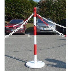 Poteau de Délimitation avec Base Fixe - Acier diam.50 mm