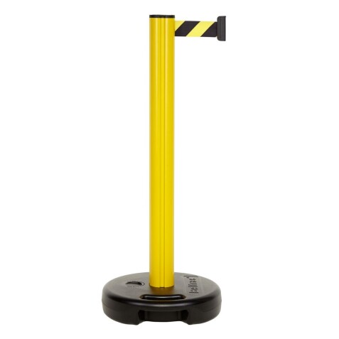 Poteau Rétractable - Sangle Jaune et Noire 3,7 m - Plastique