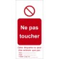 Étiquettes - Ne pas toucher - Polyester Souple - Lot de10  - 50 x 110 mm