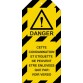 Étiquettes de Condamnation - Danger - Polyester Souple - Lot de10  - 50 x 110 mm