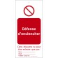 Étiquettes - Défense d'enclencher - Polyester Souple - Lot de10  - 50 x 110 mm