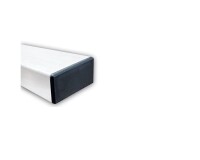 Poteau Rectangulaire - 80 x 40 mm - Acier Galvanisé Blanc  - 2 -