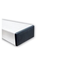 Poteau Rectangulaire - 80 x 40 mm - Acier Galvanisé Blanc  - 2 -