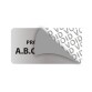 Étiquettes inviolables personnalisables - Propriété Infalsifiable avec Motif VOID - Polyester Argenté  - 40 x 20 mm