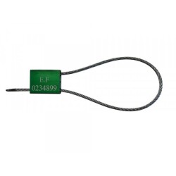 Scellés de Sécurité à Câble TECSEAL - diam.3,5 mm - Aluminium - Par 25  - Noir