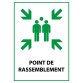 Panneau de Premiers Secours ISO 7010 - Point de Rassemblement - E007